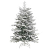 Kunstig sammensatt juletre Hvit 150 cm PE og PVC