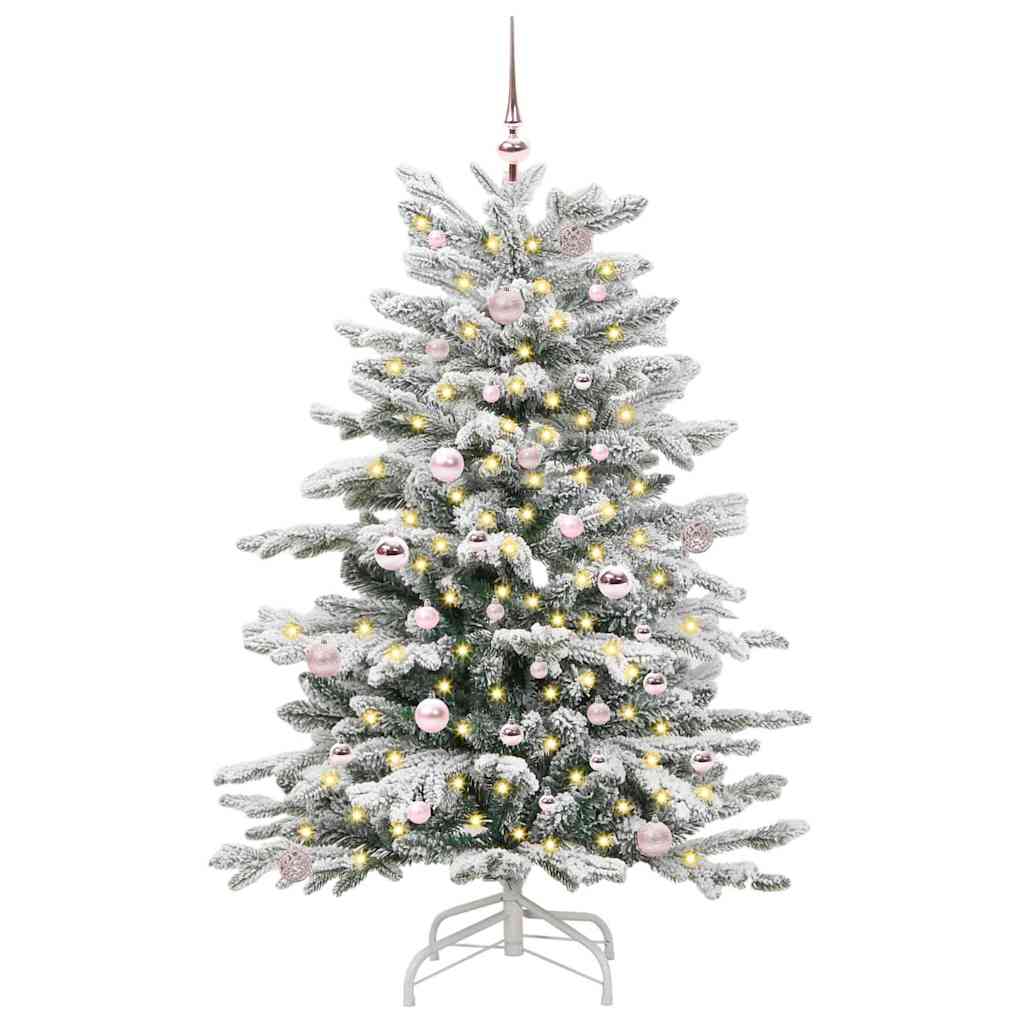 Kunstig sammensatt juletre Hvit 150 cm PE og PVC