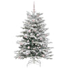Kunstig sammensatt juletre Hvit 150 cm PE og PVC