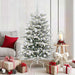 Kunstig sammensatt juletre Hvit 150 cm PE og PVC