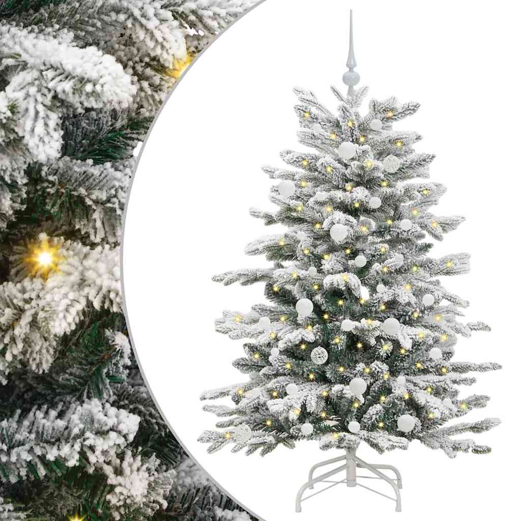 Kunstig sammensatt juletre Hvit 150 cm PE og PVC