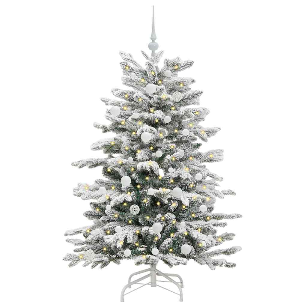 Kunstig sammensatt juletre Hvit 150 cm PE og PVC