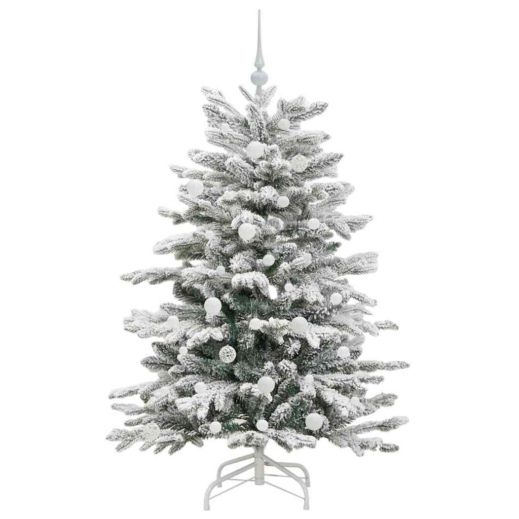 Kunstig sammensatt juletre Hvit 150 cm PE og PVC