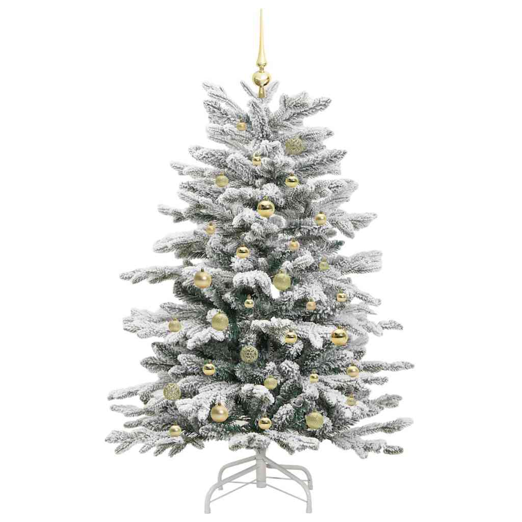 Kunstig sammensatt juletre Hvit 150 cm PE og PVC
