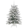 Kunstig sammensatt juletre Hvit 150 cm PE og PVC