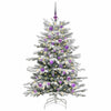 Kunstig sammensatt juletre Hvit 150 cm PE og PVC