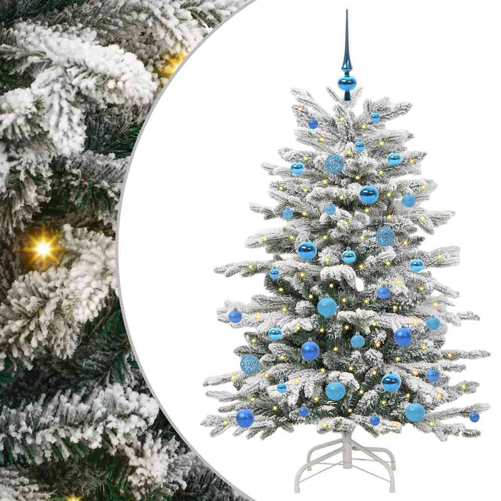 Kunstig sammensatt juletre Hvit 150 cm PE og PVC