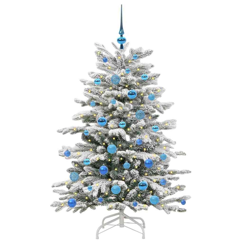 Kunstig sammensatt juletre Hvit 150 cm PE og PVC