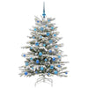 Kunstig sammensatt juletre Hvit 150 cm PE og PVC