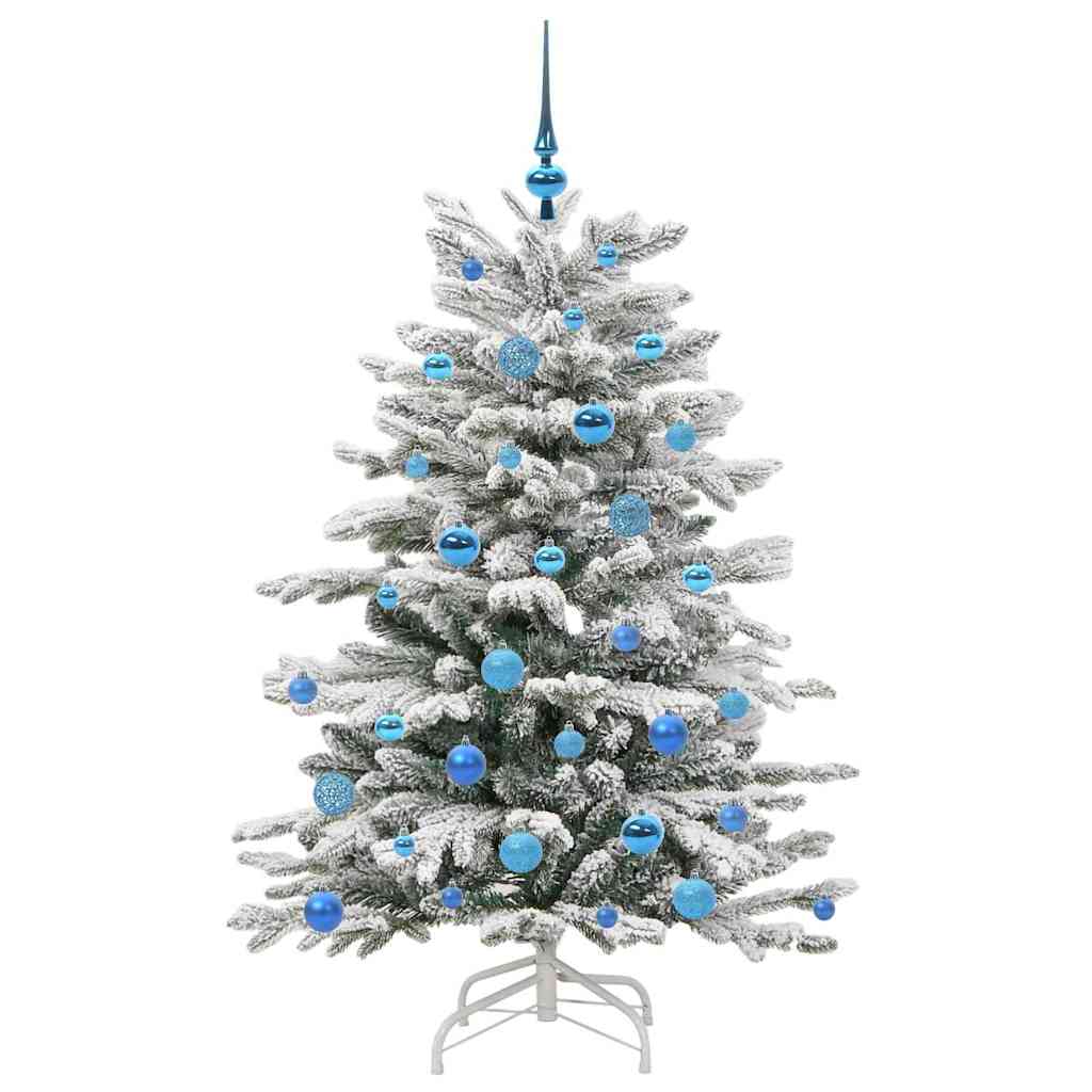 Kunstig sammensatt juletre Hvit 150 cm PE og PVC