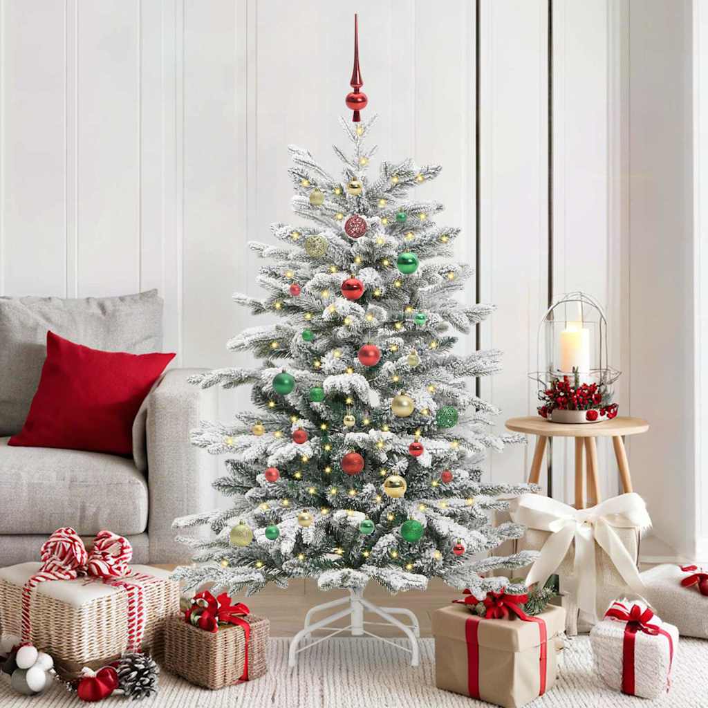 Kunstig sammensatt juletre Hvit 150 cm PE og PVC