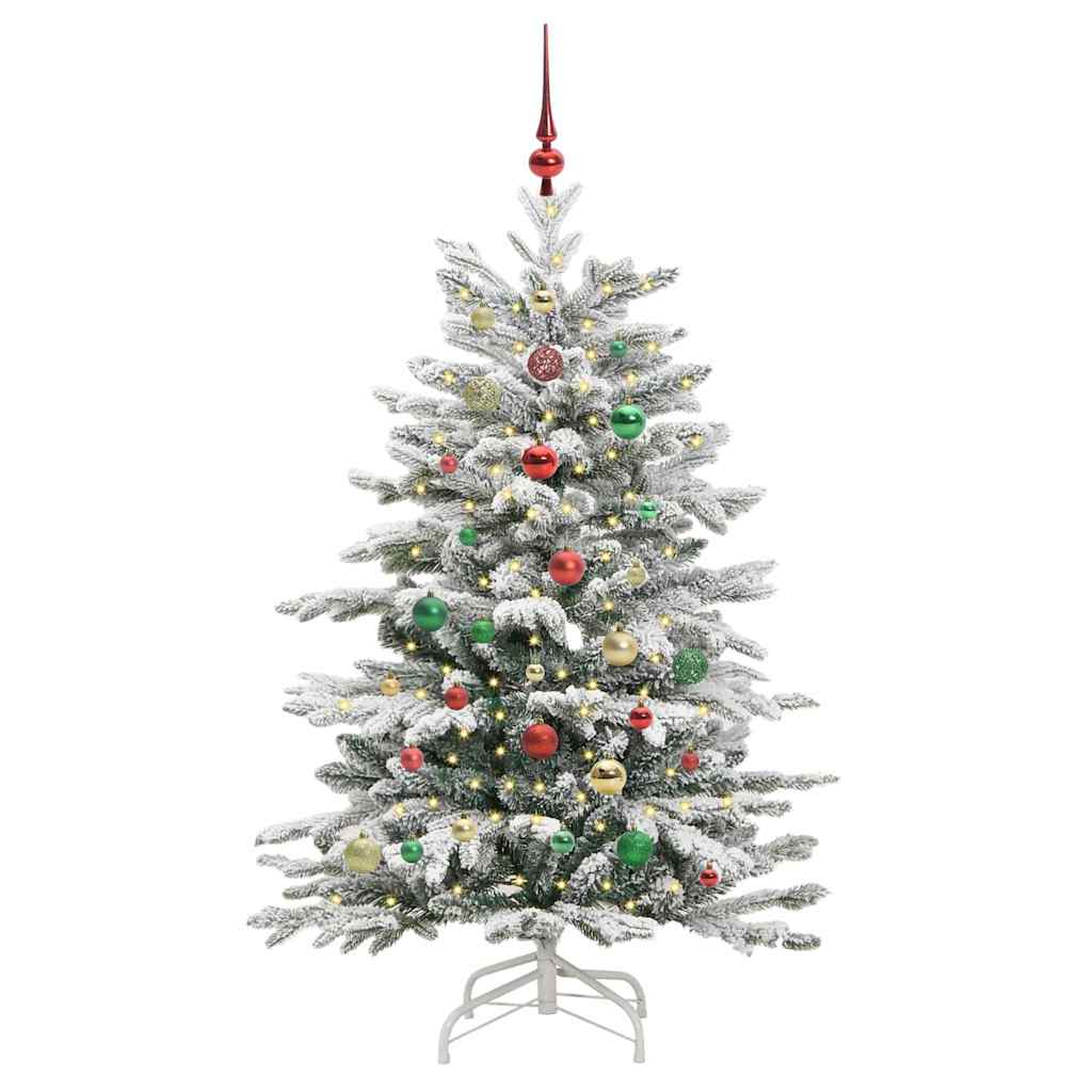 Kunstig sammensatt juletre Hvit 150 cm PE og PVC