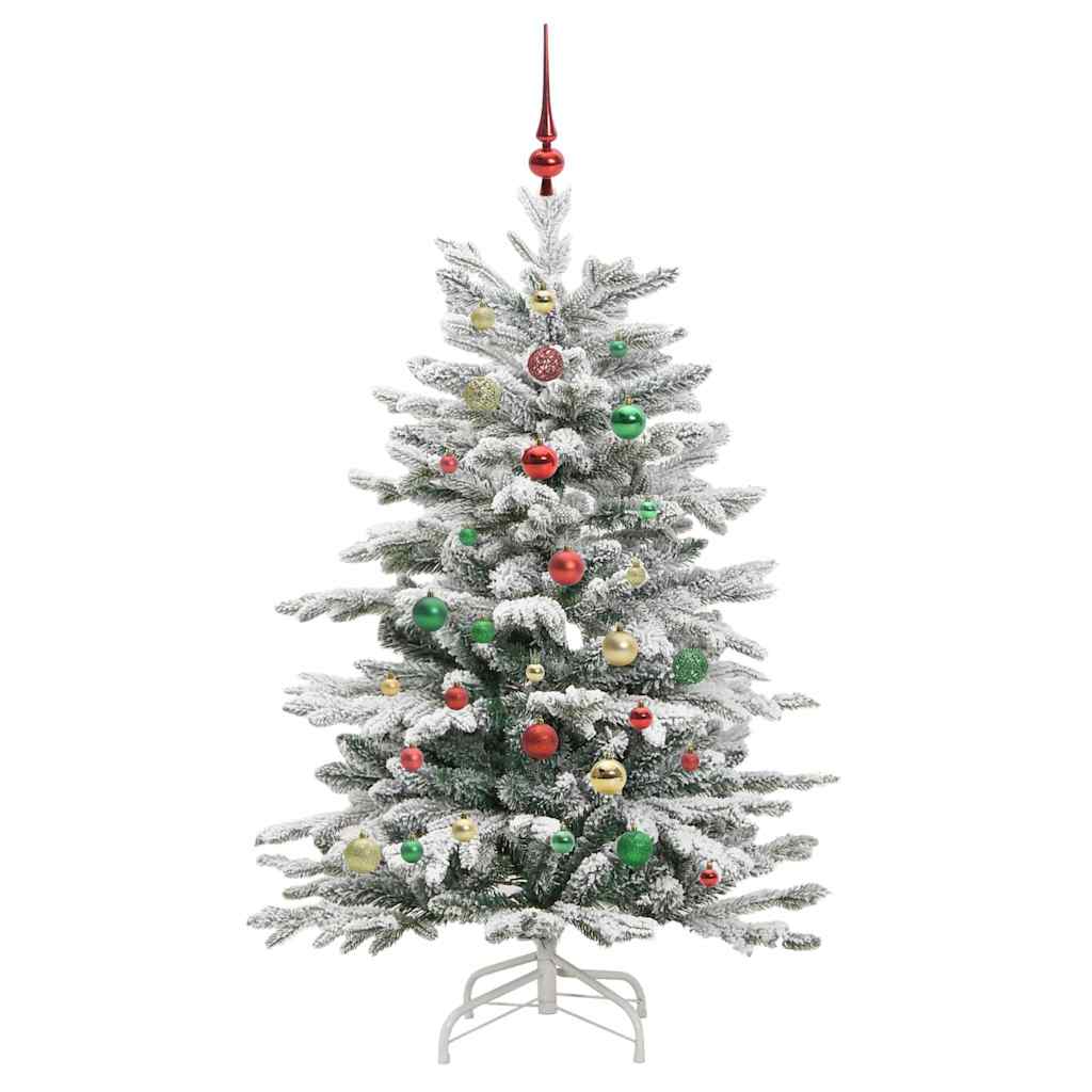 Kunstig sammensatt juletre Hvit 150 cm PE og PVC