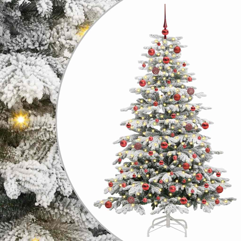Kunstig sammensatt juletre Hvit 180 cm PE og PVC