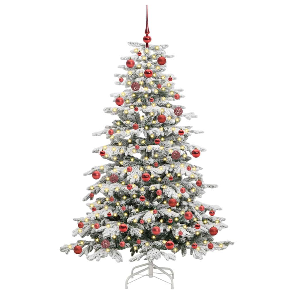 Kunstig sammensatt juletre Hvit 180 cm PE og PVC