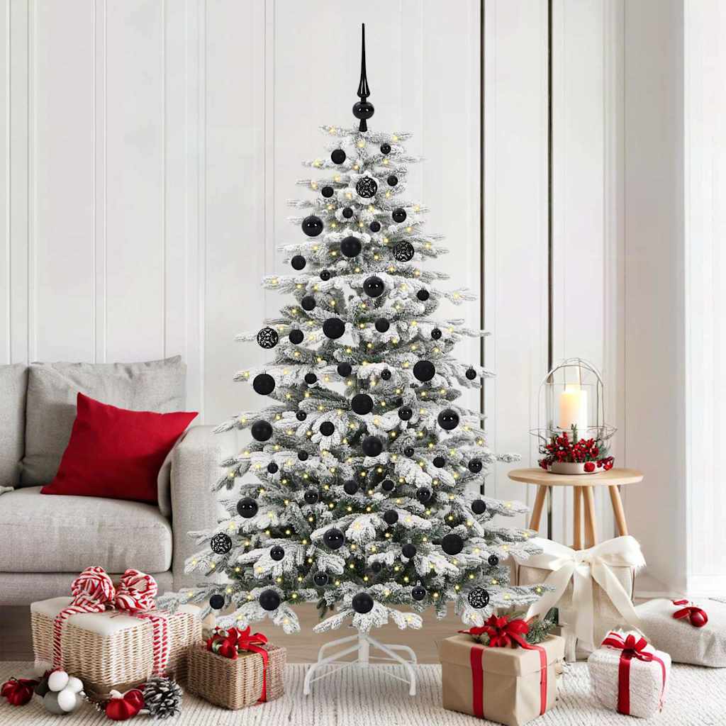 Kunstig sammensatt juletre Hvit 180 cm PE og PVC