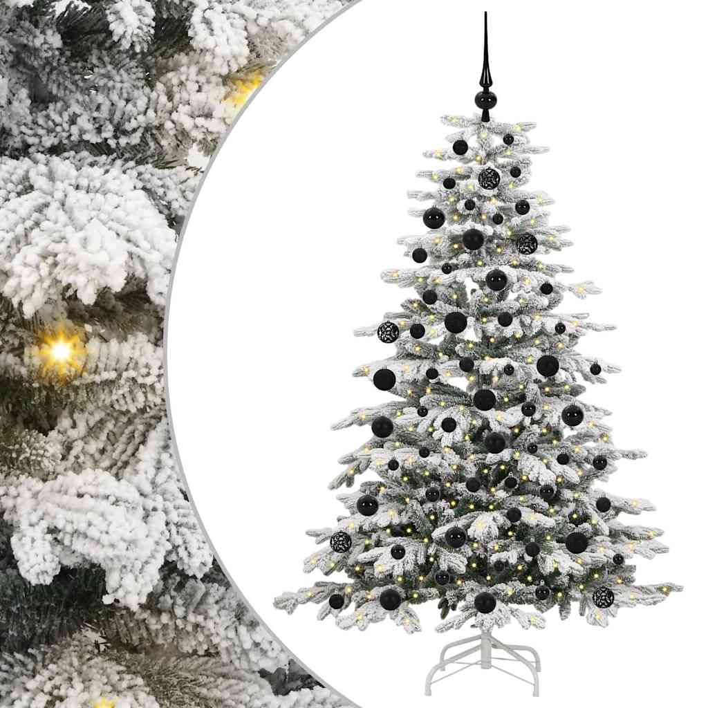 Kunstig sammensatt juletre Hvit 180 cm PE og PVC