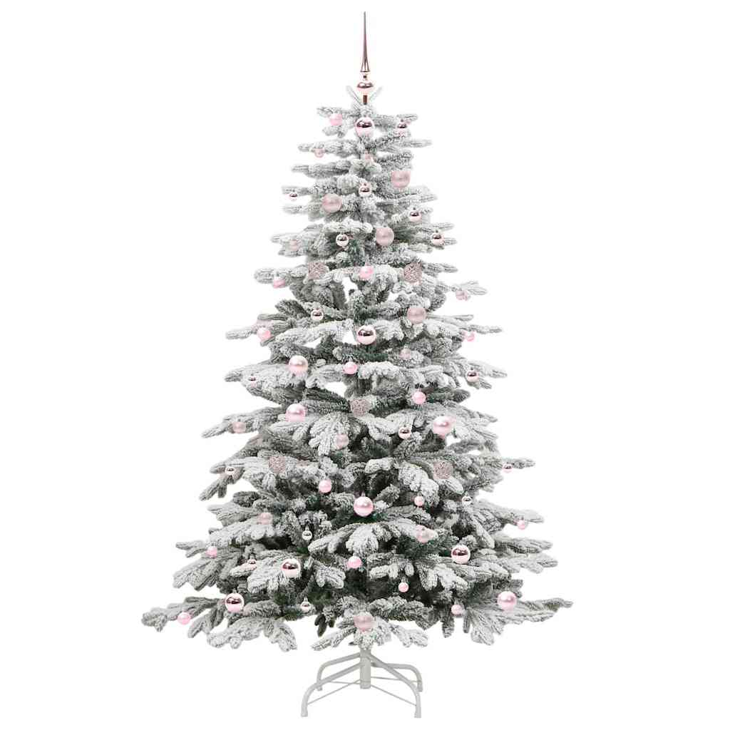 Kunstig sammensatt juletre Hvit 180 cm PE og PVC