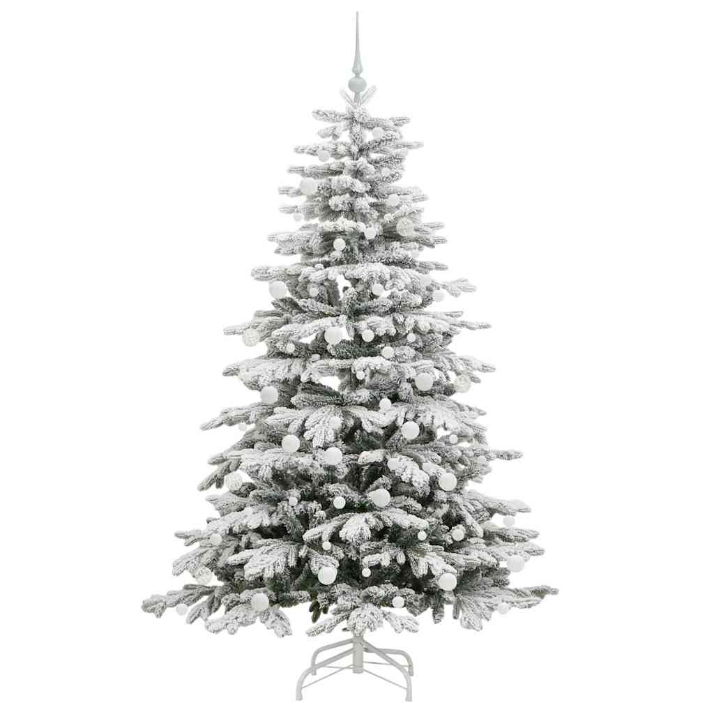 Kunstig sammensatt juletre Hvit 180 cm PE og PVC