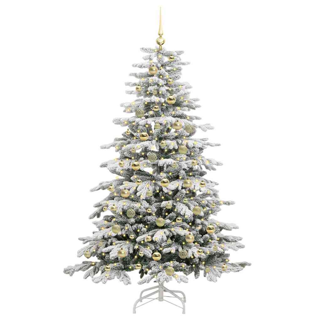 Kunstig sammensatt juletre Hvit 180 cm PE og PVC