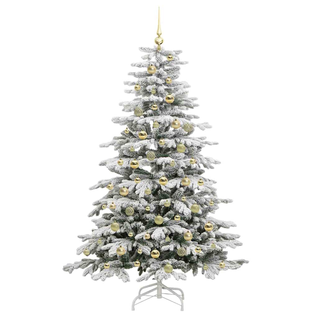 Kunstig sammensatt juletre Hvit 180 cm PE og PVC