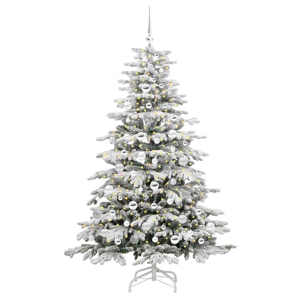 Kunstig sammensatt juletre Hvit 180 cm PE og PVC