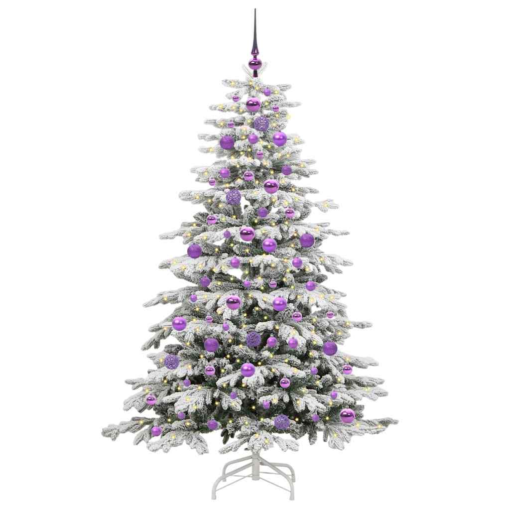Kunstig sammensatt juletre Hvit 180 cm PE og PVC