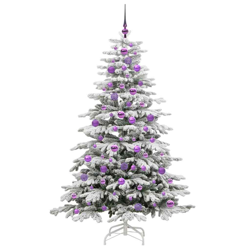 Kunstig sammensatt juletre Hvit 180 cm PE og PVC