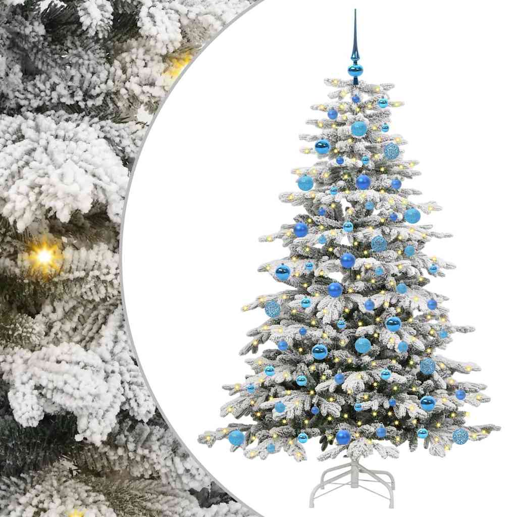 Kunstig sammensatt juletre Hvit 180 cm PE og PVC