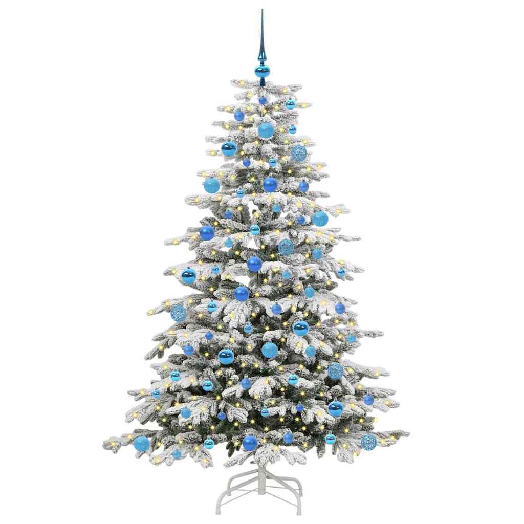Kunstig sammensatt juletre Hvit 180 cm PE og PVC