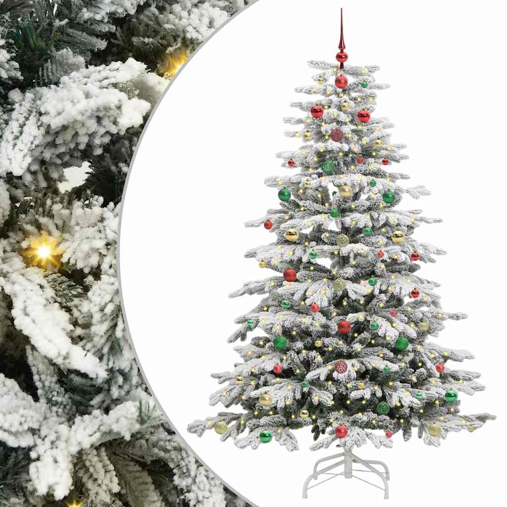 Kunstig sammensatt juletre Hvit 180 cm PE og PVC