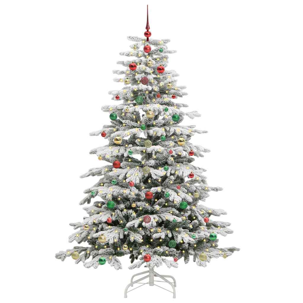 Kunstig sammensatt juletre Hvit 180 cm PE og PVC