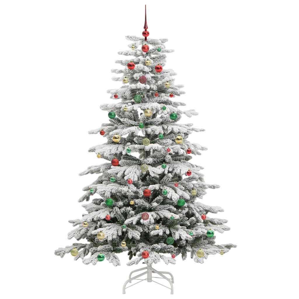 Kunstig sammensatt juletre Hvit 180 cm PE og PVC