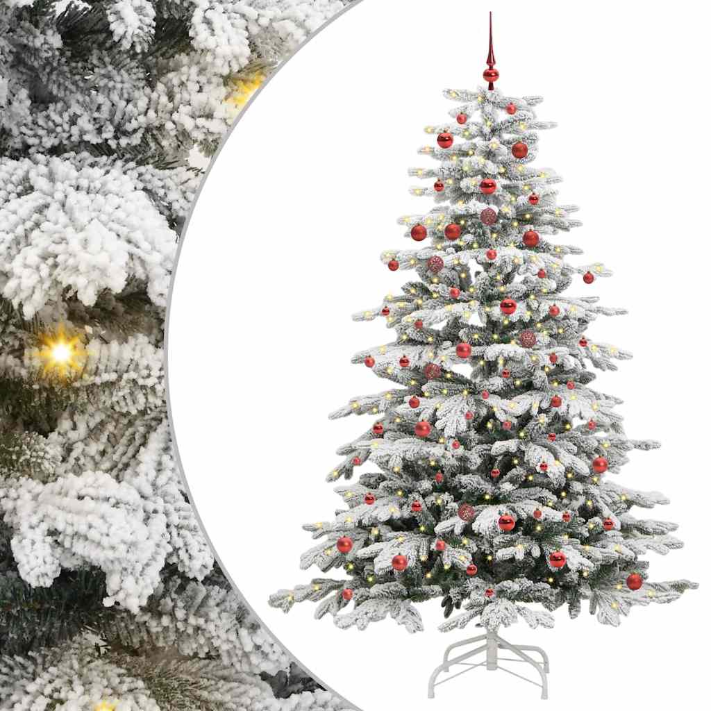 Kunstig sammensatt juletre Hvit 210 cm PE og PVC