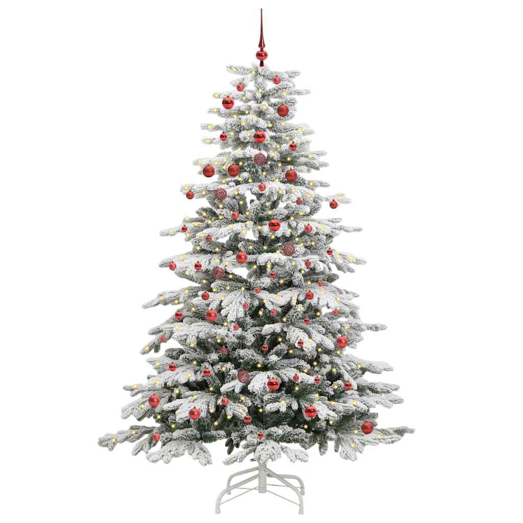 Kunstig sammensatt juletre Hvit 210 cm PE og PVC