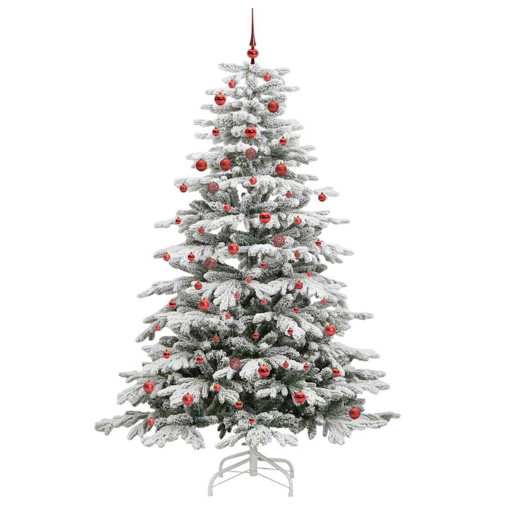 Kunstig sammensatt juletre Hvit 210 cm PE og PVC
