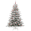 Kunstig sammensatt juletre Hvit 210 cm PE og PVC