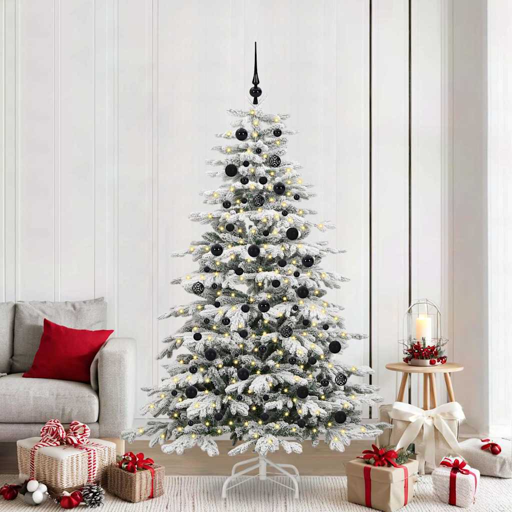 Kunstig sammensatt juletre Hvit 210 cm PE og PVC