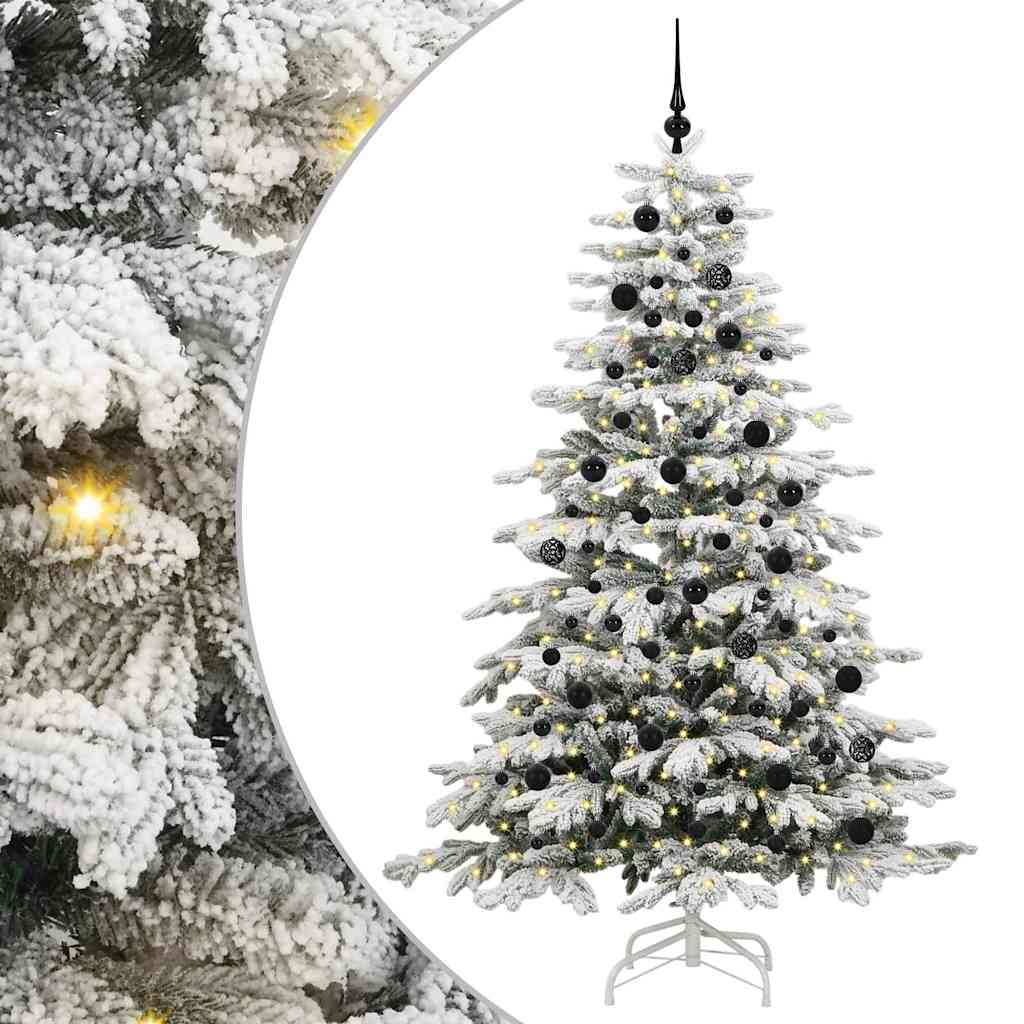 Kunstig sammensatt juletre Hvit 210 cm PE og PVC