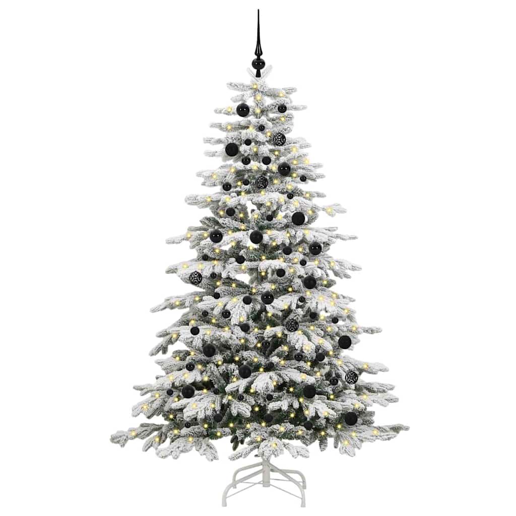 Kunstig sammensatt juletre Hvit 210 cm PE og PVC