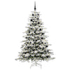 Kunstig sammensatt juletre Hvit 210 cm PE og PVC