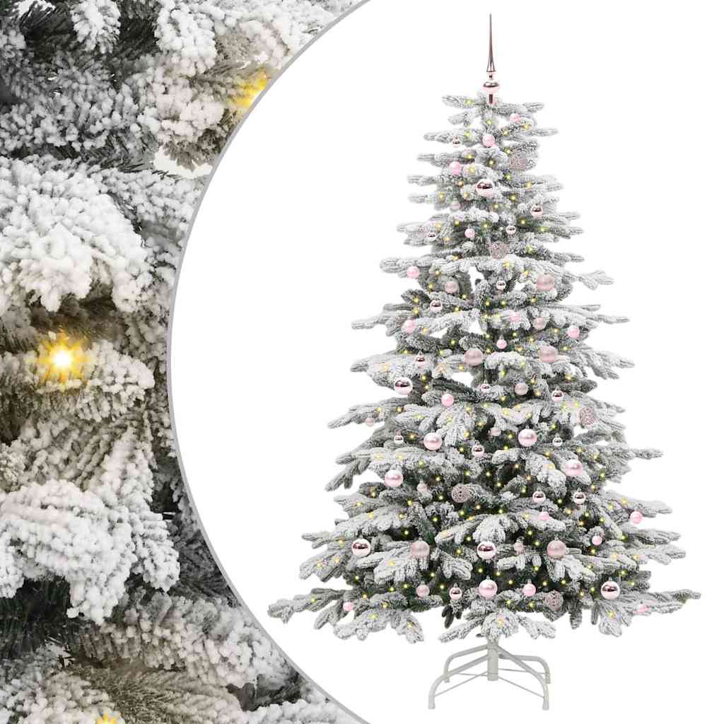Kunstig sammensatt juletre Hvit 210 cm PE og PVC