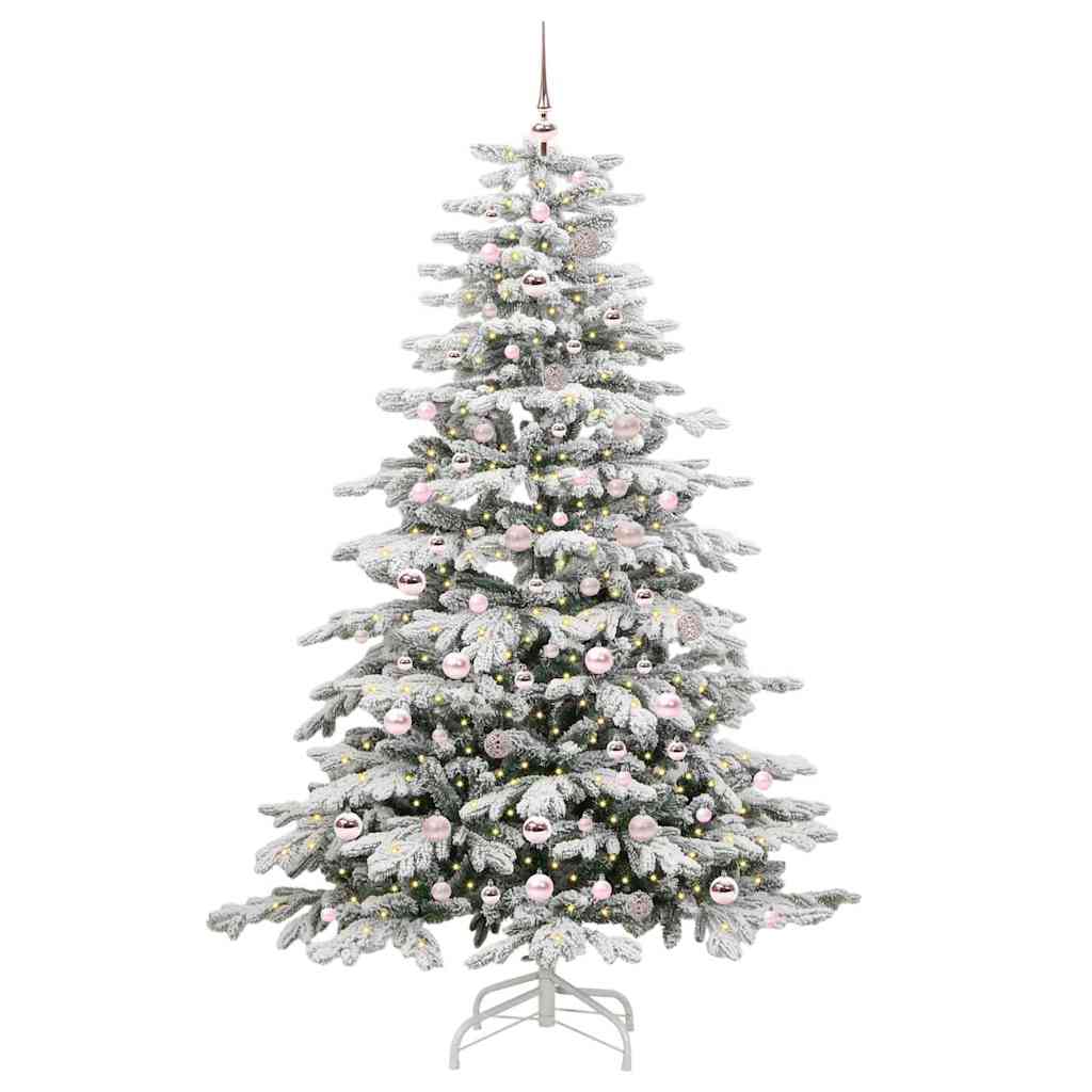 Kunstig sammensatt juletre Hvit 210 cm PE og PVC
