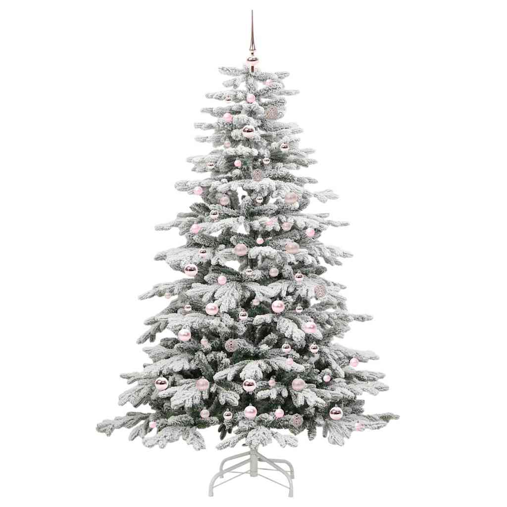 Kunstig sammensatt juletre Hvit 210 cm PE og PVC