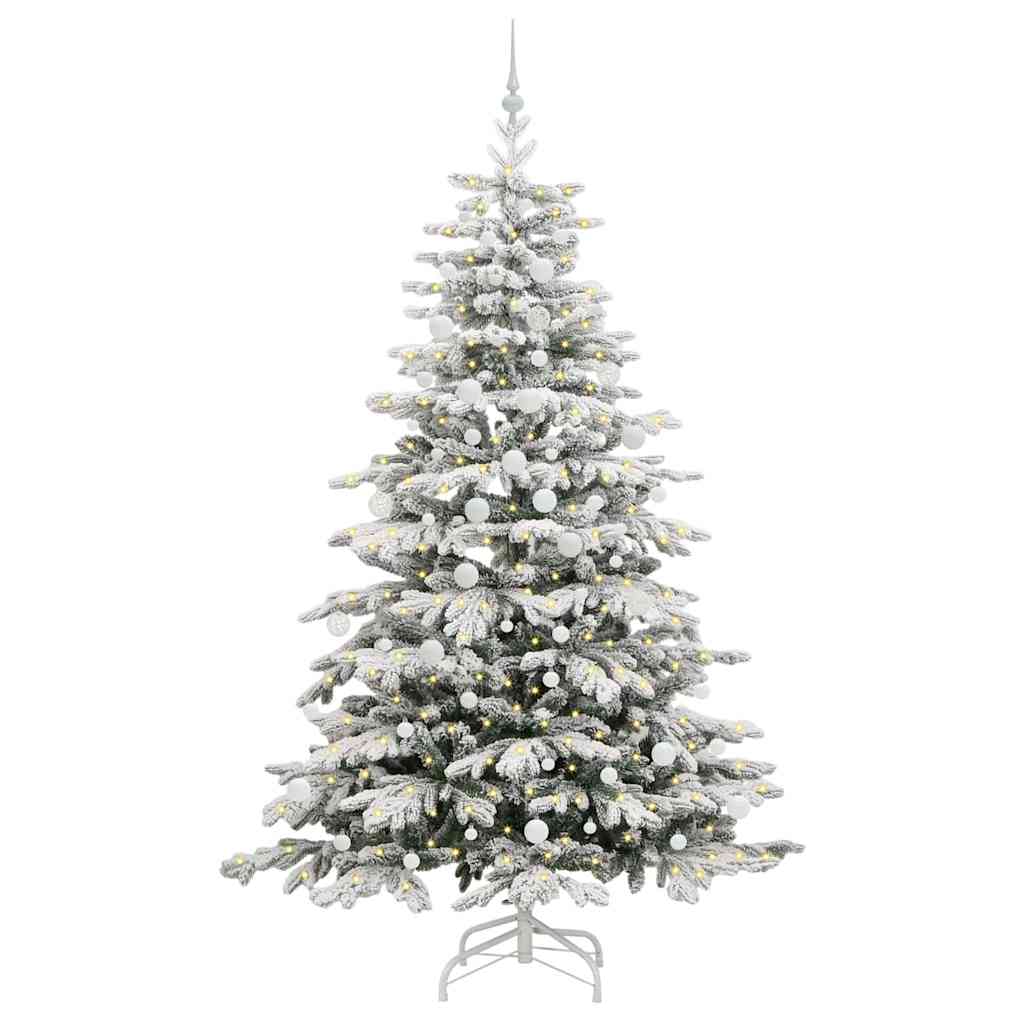 Kunstig sammensatt juletre Hvit 210 cm PE og PVC