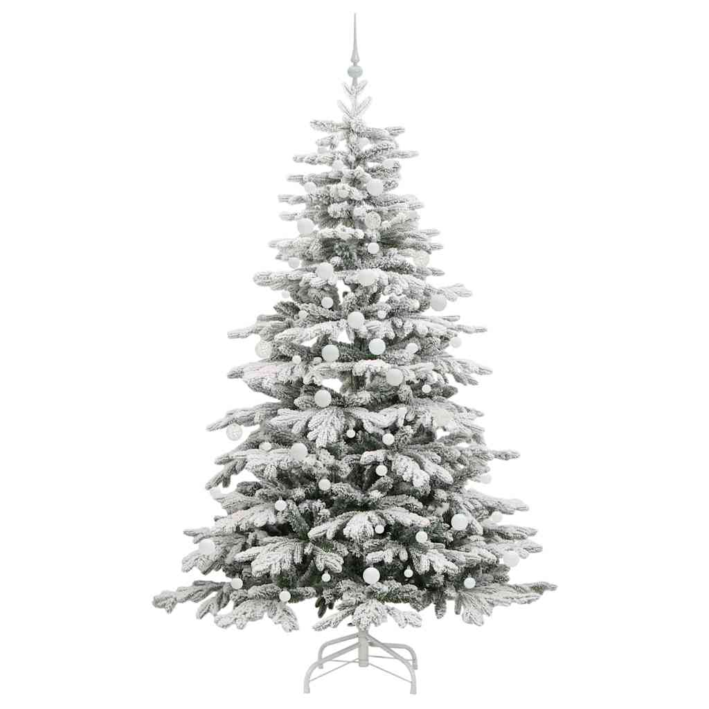 Kunstig sammensatt juletre Hvit 210 cm PE og PVC
