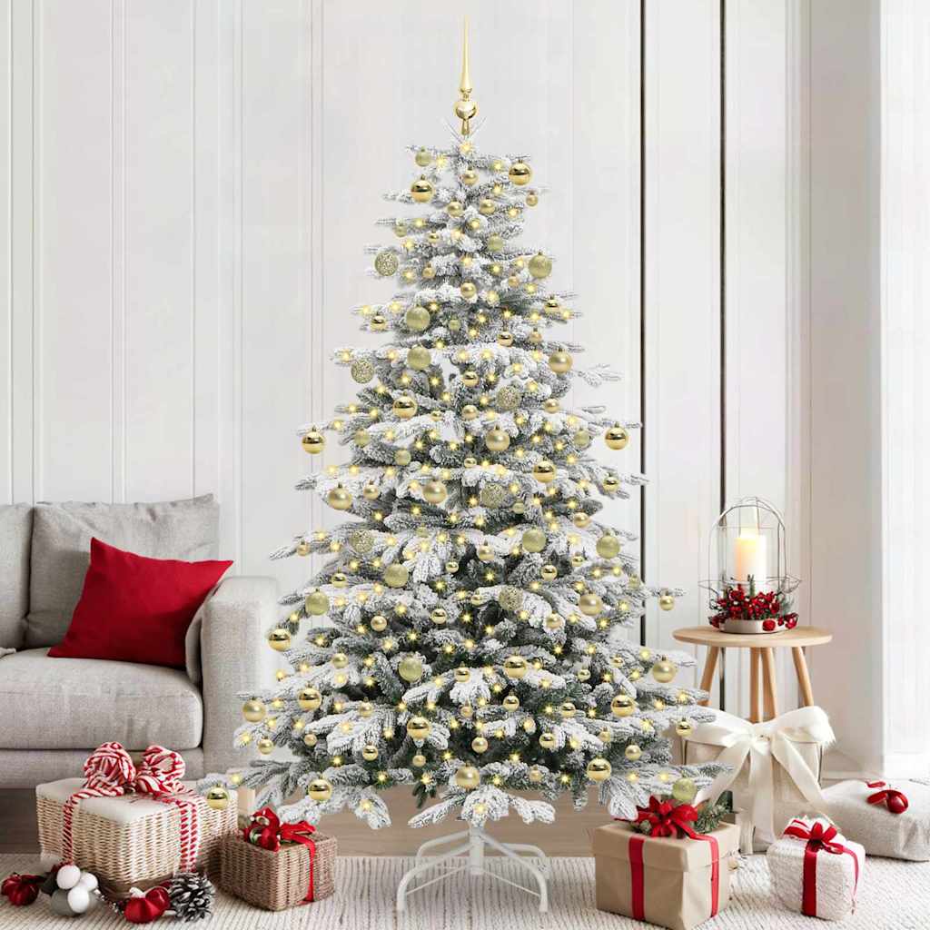 Kunstig sammensatt juletre Hvit 210 cm PE og PVC