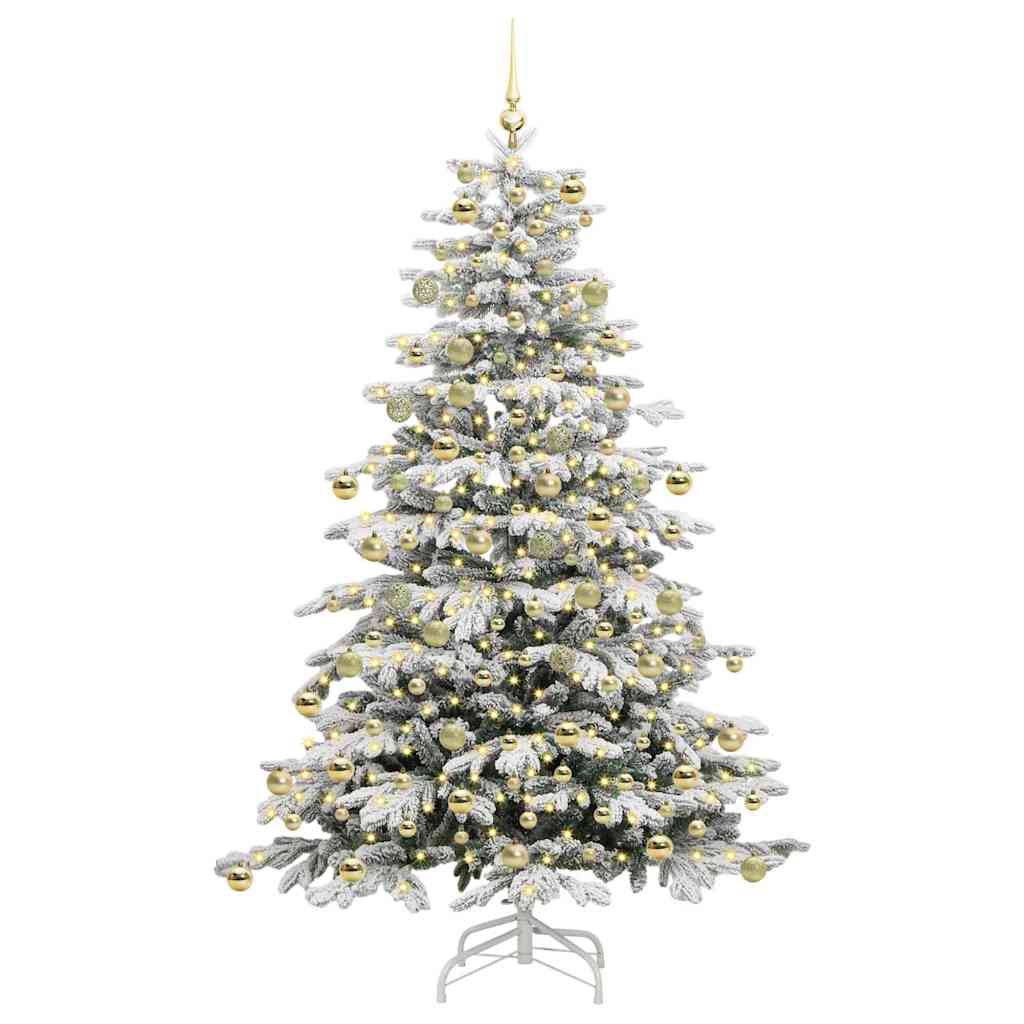 Kunstig sammensatt juletre Hvit 210 cm PE og PVC