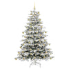 Kunstig sammensatt juletre Hvit 210 cm PE og PVC
