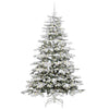 Kunstig sammensatt juletre Hvit 210 cm PE og PVC